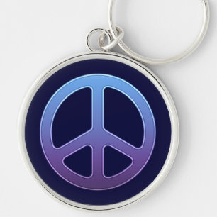 Chaveiro Sinal de Paz Azul