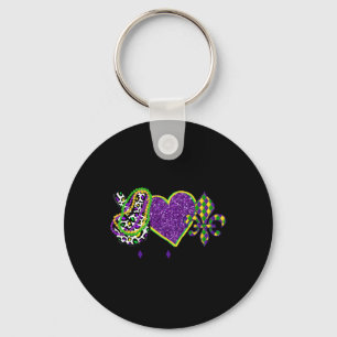 Chaveiro Sinal de Paz Coração Fleur De Lys Hippie Mães de A