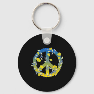 Chaveiro Sinal de Paz Floral Ucrânia
