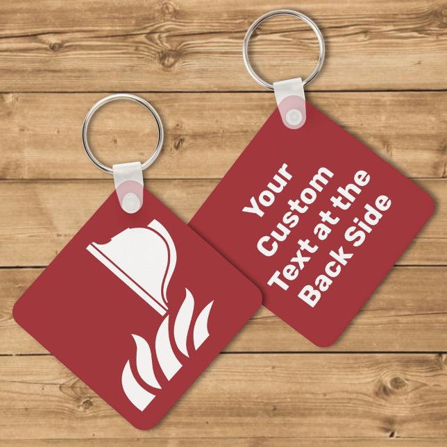 Chaveiro Sinal de segurança do capacete de combate a incênd (Criador carregado)