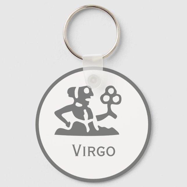Chaveiro Sinal de Virgem do Design Zodiac (Frente)