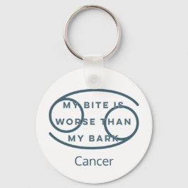 Chaveiro Sinal Zodíaco de cancer Diversão de Cotação Texto