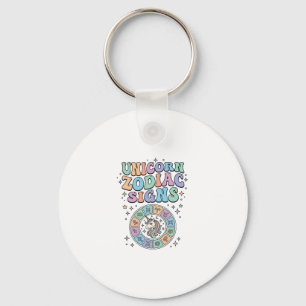 Chaveiro Sinal Zodíaco Unicórnio Design Vetorial Kawaii_1