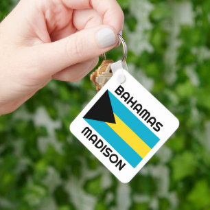 Chaveiro Sinalizador Bahamas de Nome Personalizado