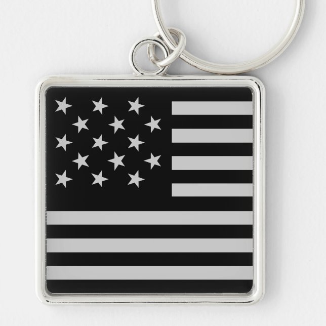 Chaveiro Sinalizador Black Star Spanged Banner America (Frente)