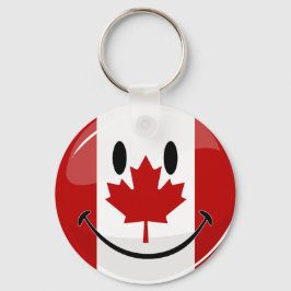 Chaveiro Sinalizador Canadiano brilhante sorridente