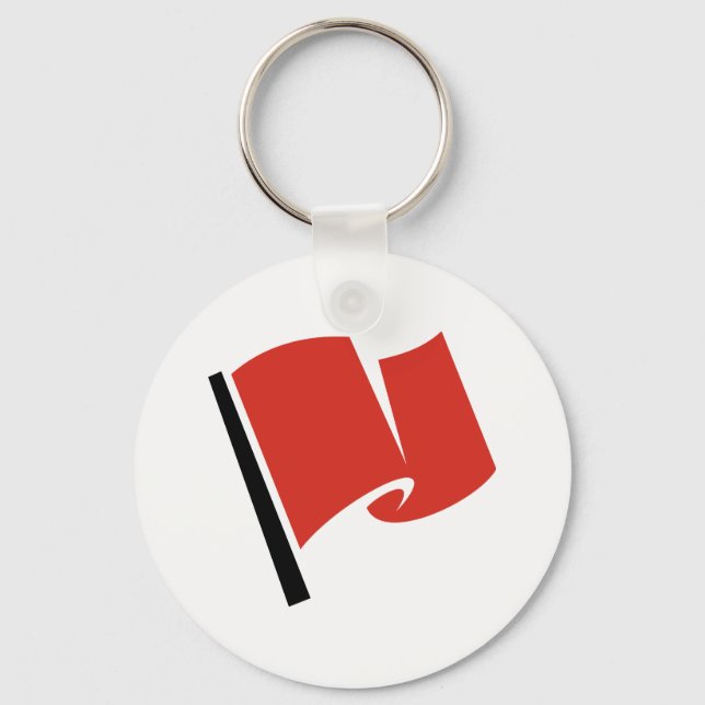 Chaveiro Sinalizador de Corrida Vermelha (Frente)