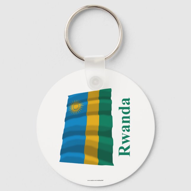 Chaveiro Sinalizador de Onda Ruanda com Nome (Frente)