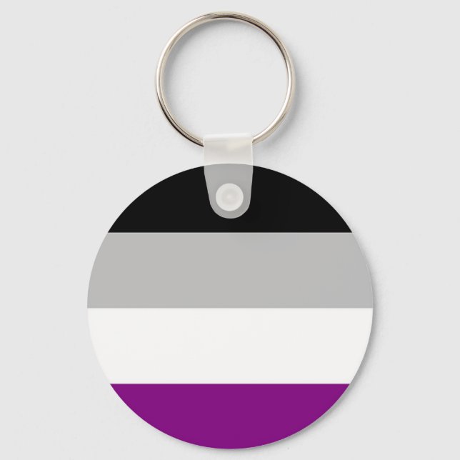 Chaveiro Sinalizador de Orgulho Asexual (Frente)