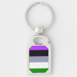 Chaveiro Sinalizador de Orgulho do Genderqueer de Falln