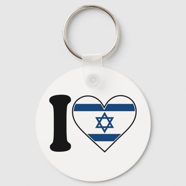 Chaveiro Sinalizador do Coração de Israel (Frente)