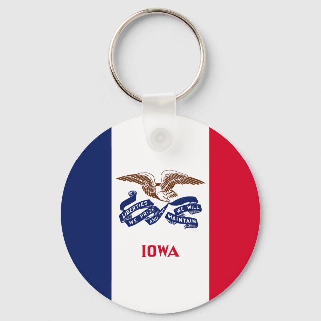 Chaveiro Sinalizador do Estado de Iowa (Frente)