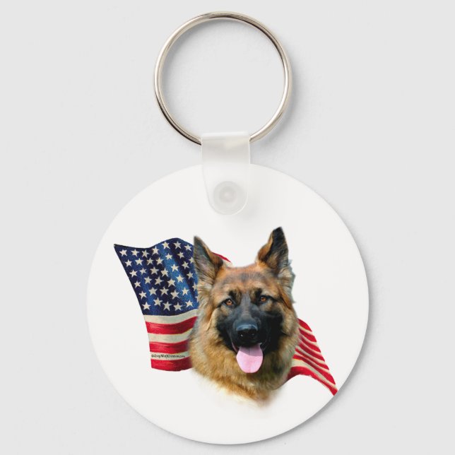Chaveiro Sinalizador do german shepherd (Frente)