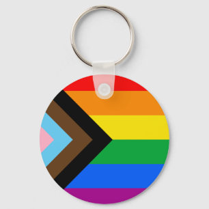 Chaveiro Sinalizador do Orgulho de Progresso LGBTQ+