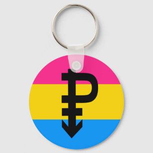 Chaveiro Sinalizador do Orgulho Pansexual