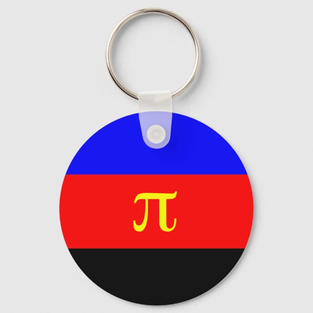 Chaveiro Sinalizador do Orgulho Polimário (Frente)