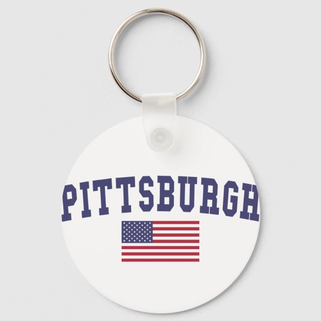 Chaveiro Sinalizador dos EUA em Pittsburgh (Frente)