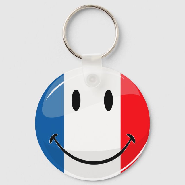 Chaveiro Sinalizador francês sorridente (Frente)