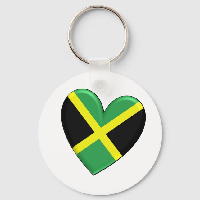 Chaveiro Sinalizador jamaicano do coração (Frente)