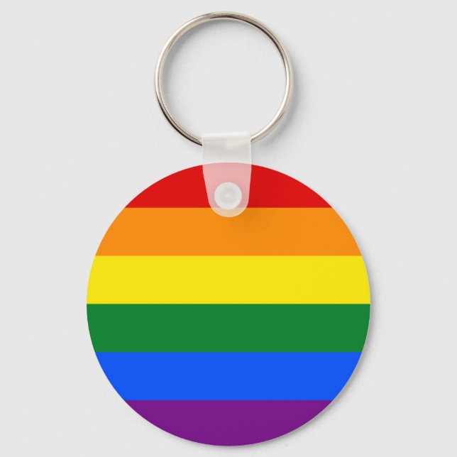 Chaveiro Sinalizador Orgulho gay do arco-íris LGBT (Frente)