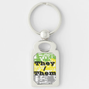 Chaveiro Sinalizador Personalizável do Orgulho Litromânico