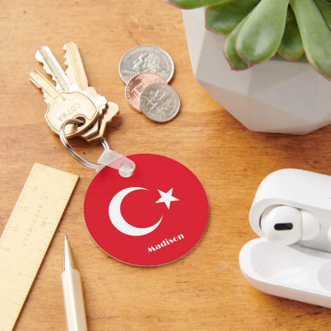 Chaveiro Sinalizador Turquia de Nome Personalizado (Mesa)