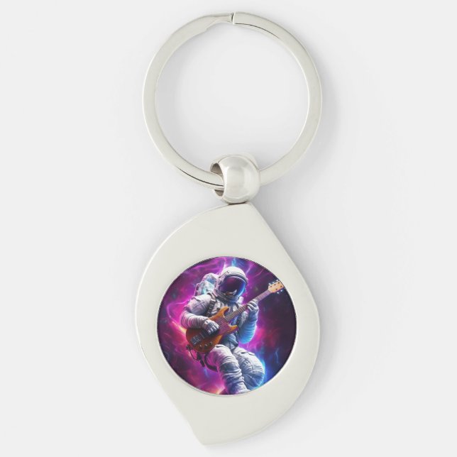 Chaveiro Sinfonia do Void | Astronauta Neon Cyberpunk (Frente)