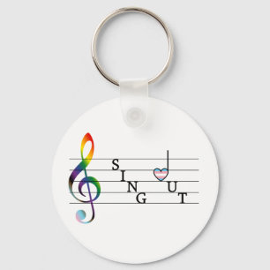 Chaveiro Sing Out Trans Pride