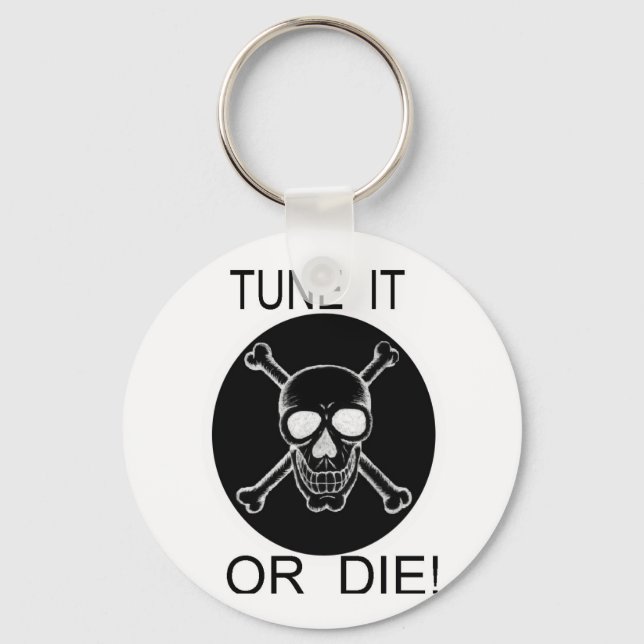 Chaveiro Sintonize Ou Diminua O Crânio Do Círculo (Frente)