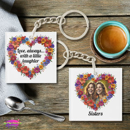 Chaveiro Sisterly Love in Bloom Acrylic Keychain