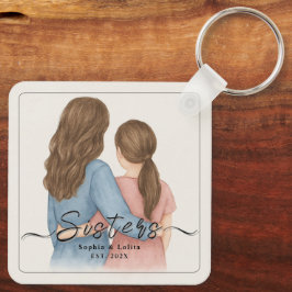 Chaveiro Sisters Forever – Custom Photo Keychain Gift