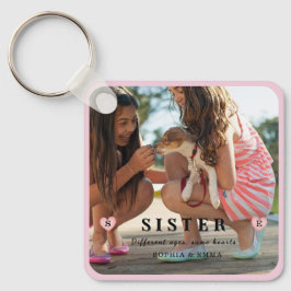 Chaveiro Sisters Photo Collage – Same Hearts Keychain
