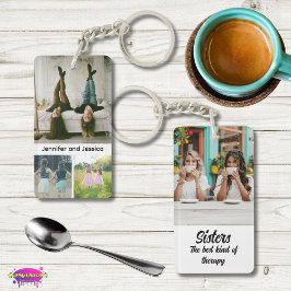 Chaveiro Sisters Photo Collage with Names, Best Therapy
