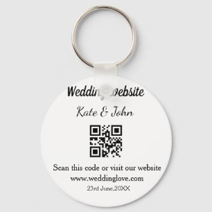 Chaveiro site de casamento simples minimal QR code adicione