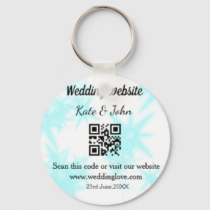 Chaveiro site de casamento simples minimal QR code adicione
