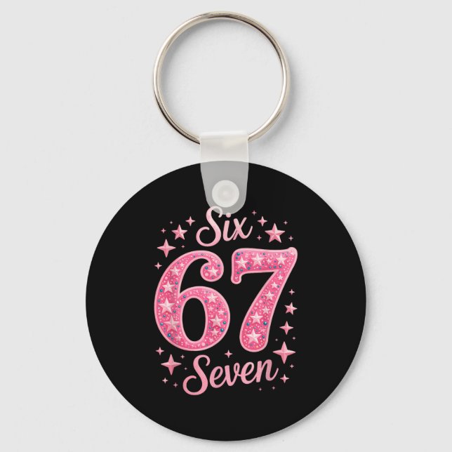 Chaveiro Six Seven 67 Birthdayalpha Slang Gen 67th Number 6 (Frente)