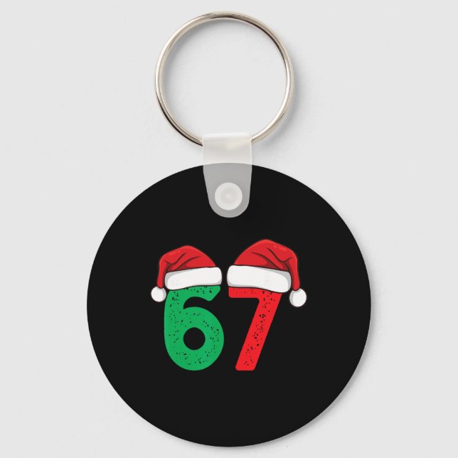 Chaveiro Six Seven Christmas 6 7 Meme Funny Christmas  (Frente)