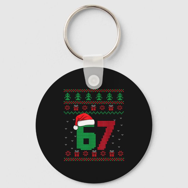 Chaveiro Six Seven Christmas 6 7 Ugly Christmas Sweater  (Frente)