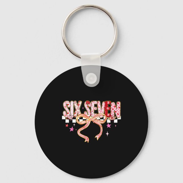 Chaveiro Six Seven Coquette Bow Women Girl Funny Valentines (Frente)
