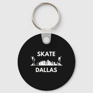 Chaveiro Skate Dallas Tx Fãs de Skate Dallas Skyline 