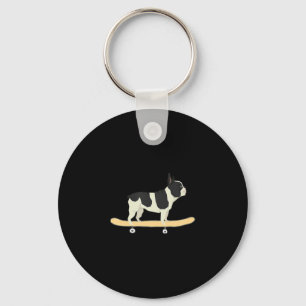 Chaveiro Skateboard French Bulldog Puppy Gift