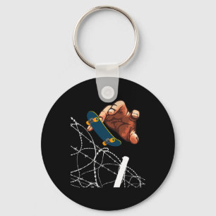 Chaveiro Skateboarding Rbed-wire Skateboarder Fingerboardin