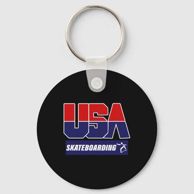 Chaveiro Skateboarding Usa  (Frente)