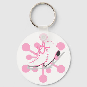 Chaveiro Skates de gelo em flocos de neve