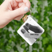 Skates Negros de Hockey Personalizados