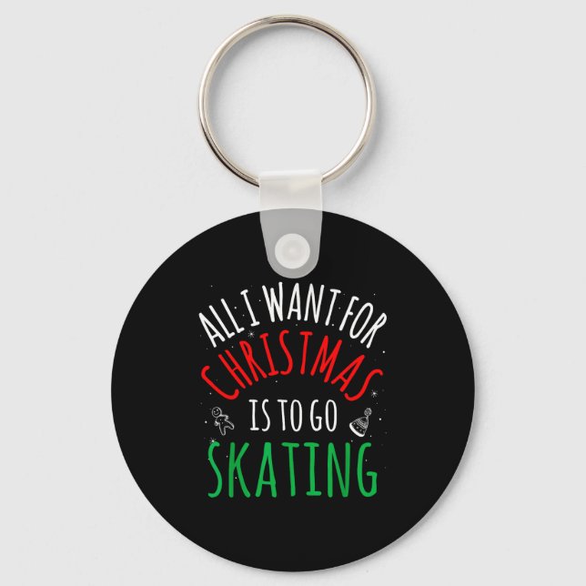 Chaveiro Skating Skate - Group Matching Family Christmas Fu (Frente)