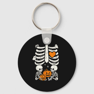 Chaveiro Skeleton Baby Twins Halloween Gravidez Announeme