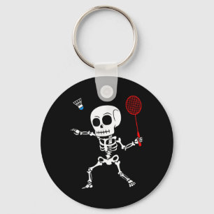Chaveiro Skeleton Badminton Halloween Churrasco Fácil