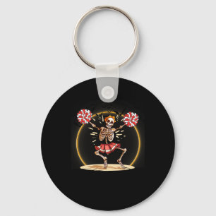 Chaveiro Skeleton Halloween Cheer Skeleton Cheerleader