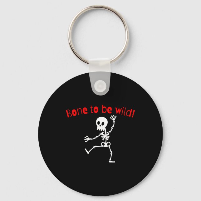 Chaveiro Skeleton Halloween Funny Bone Wild (Frente)